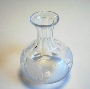 Victorian Engraved Glass Wine Carafe
