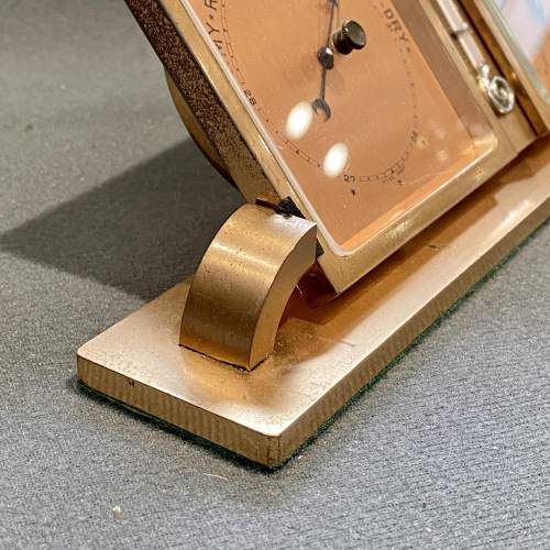 Vintage Wyler of Switzerland Desk Set Clock and Barometer image-5