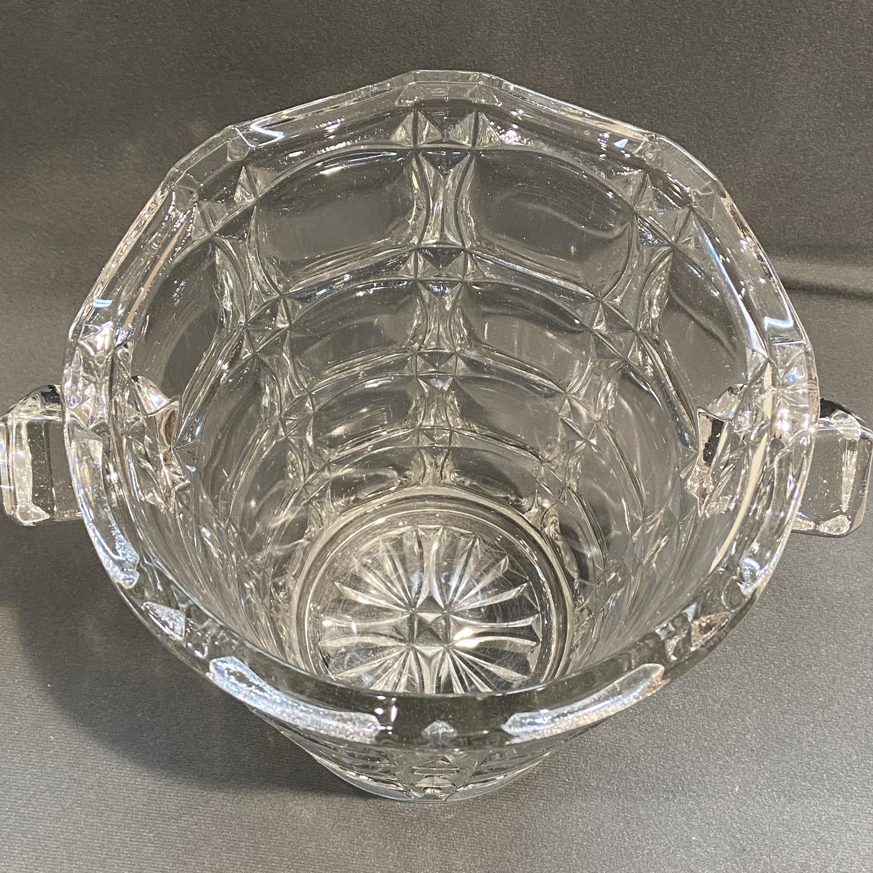 Large French Glass Ice Bucket - Antique Glass - Hemswell Antique Centres