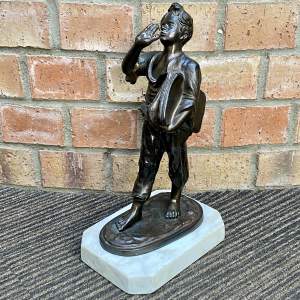 Early 20th Century Bronzed Spelter Figure of a Boy