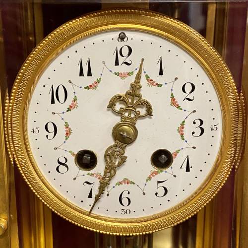 French Marble and Bronze Eight Day Clock image-2