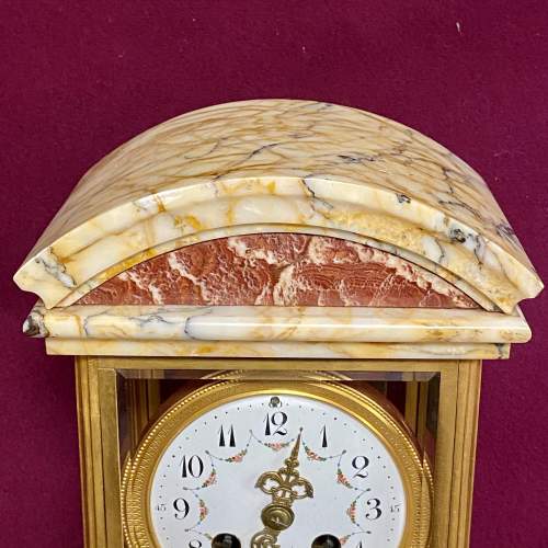 French Marble and Bronze Eight Day Clock image-6