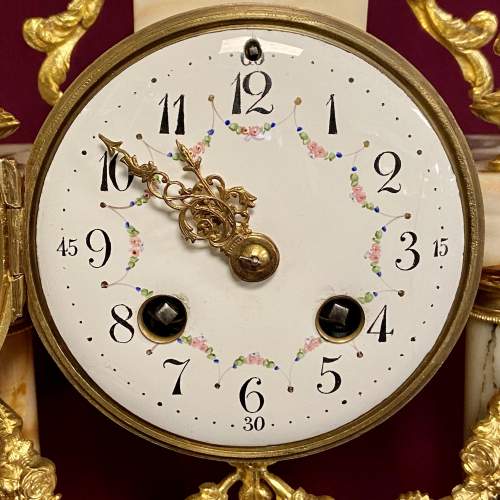 Victorian French Marble and Gilt Bronze Eight Day Clock image-2