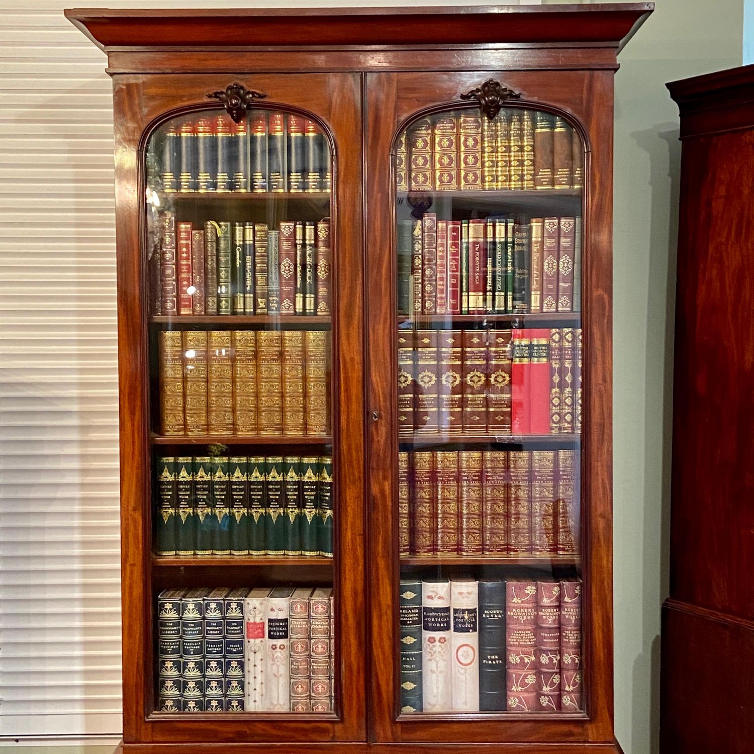 Victorian Mahogany Library Bookcase - Antique Bookcases - Hemswell