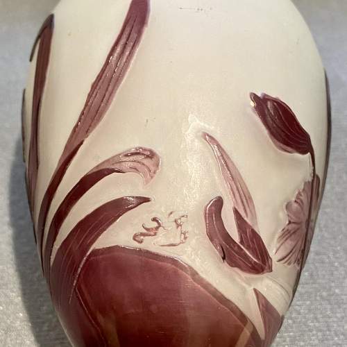 Short Early 20th Century Galle Cameo Glass Vase image-4