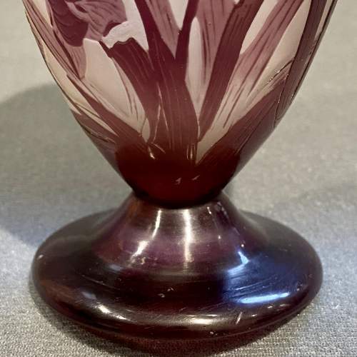 Short Early 20th Century Galle Cameo Glass Vase image-5