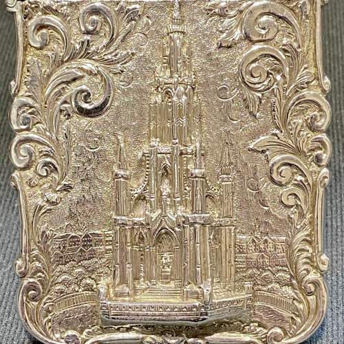 Stunning Victorian Nathaniel Mills Castle Top Card Case image-2