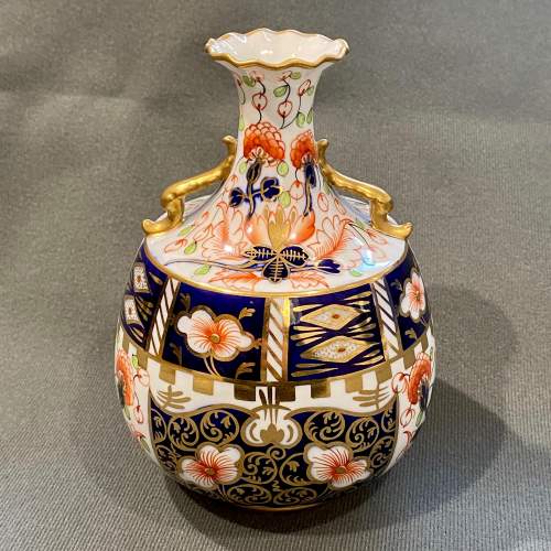 Early 20th Century Royal Crown Derby Handled Vase image-1