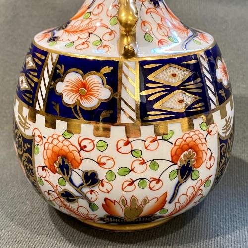 Early 20th Century Royal Crown Derby Handled Vase image-3