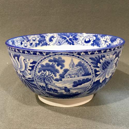 Early 19th Century Don Pottery Blue and White Bowl image-1