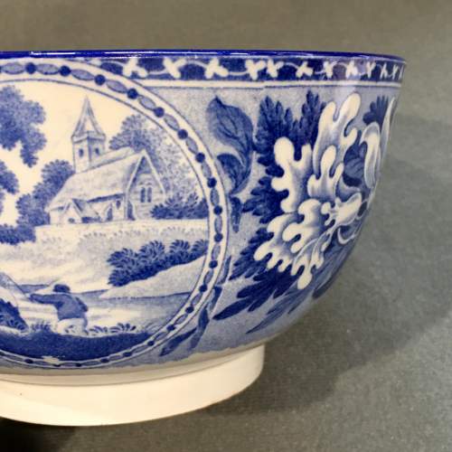 Early 19th Century Don Pottery Blue and White Bowl image-2