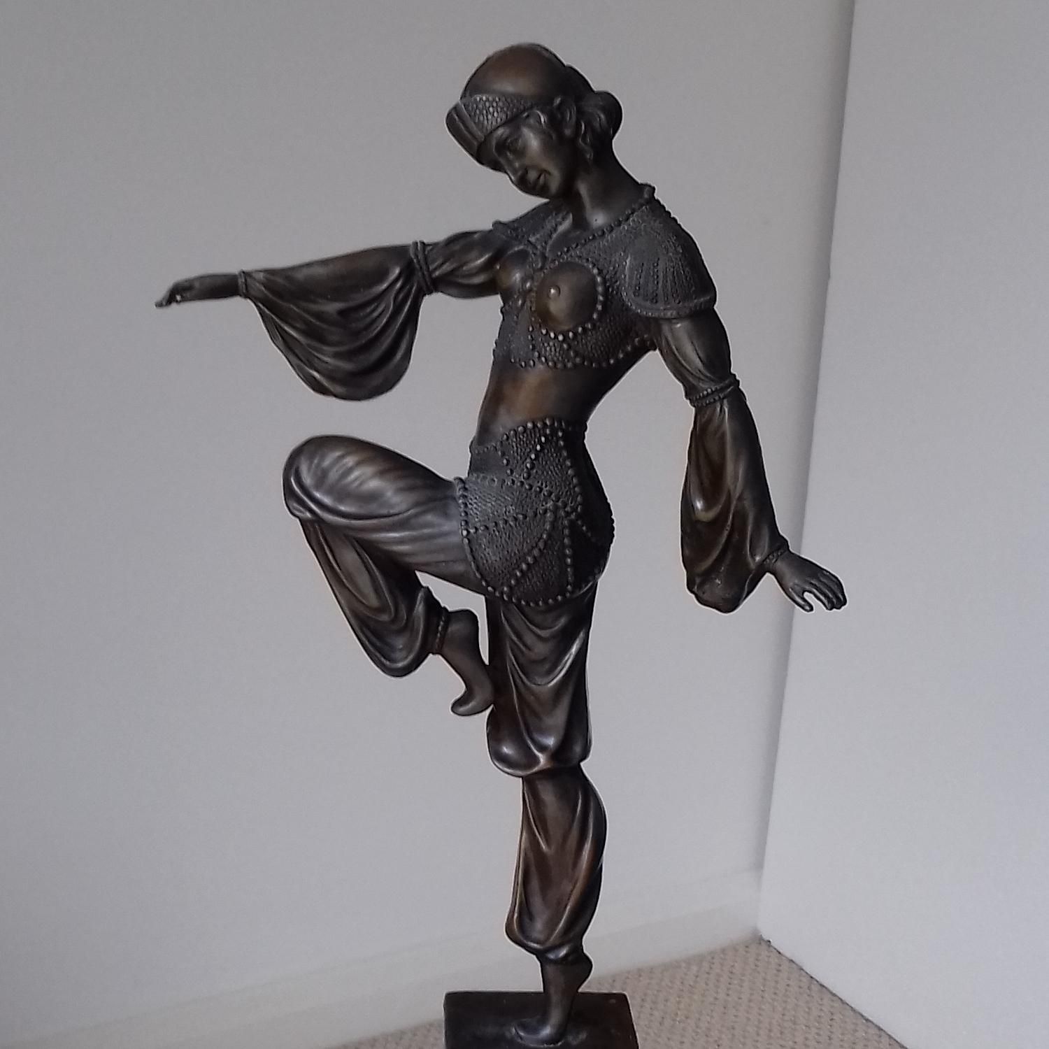 Demetre Chiparus - Art Déco - Sculpture Danseuse de 