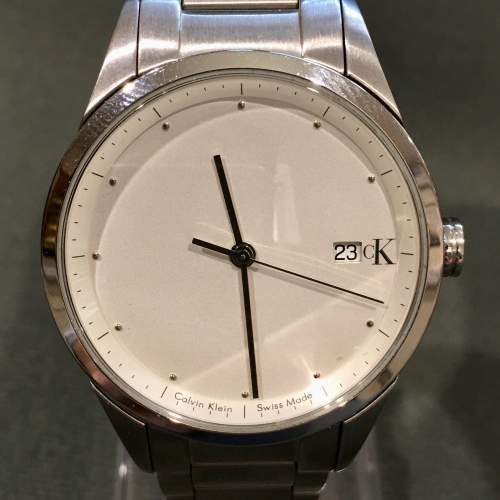 Vintage Mens Calvin Klein Stainless Steel Wrist Watch image-2