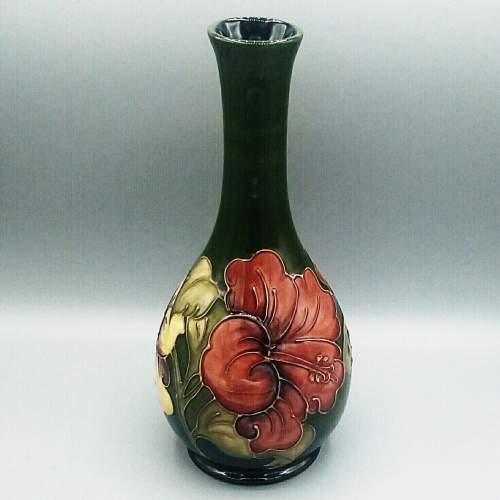 Moorcroft Hibiscus Stem Vase image-1