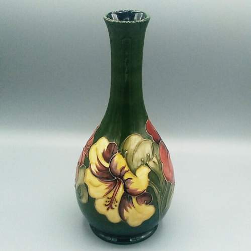 Moorcroft Hibiscus Stem Vase image-2