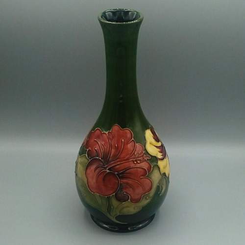 Moorcroft Hibiscus Stem Vase image-3