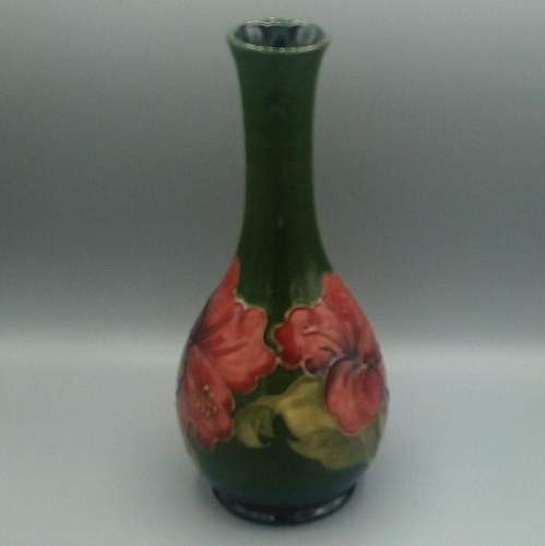 Moorcroft Hibiscus Stem Vase image-4