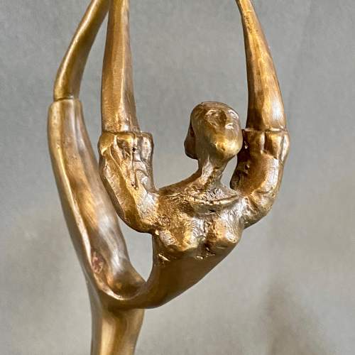 Mid 20th Century Stylised Bronze Dancer image-2