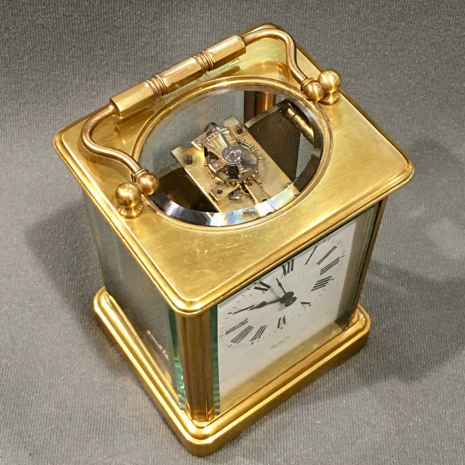 Oswin Paris Brass Cased Carriage Clock - Mantel Clocks - Hemswell ...