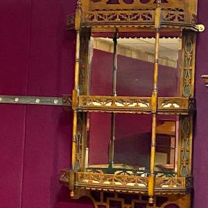 Victorian Fretted Display Wall Mirror