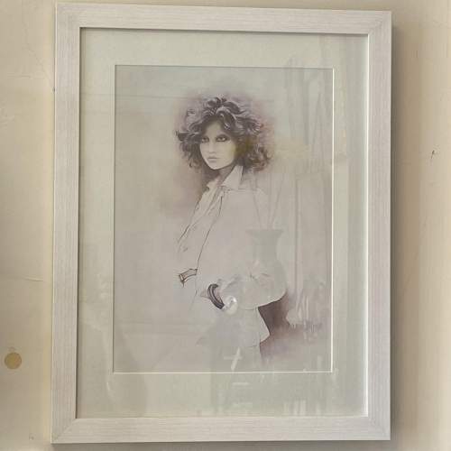 1970s Original Framed Sara Moon Print of a Lady in a Jacket image-1