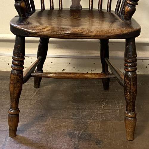 Victorian Ash and Elm High Back Windsor Chair image-3