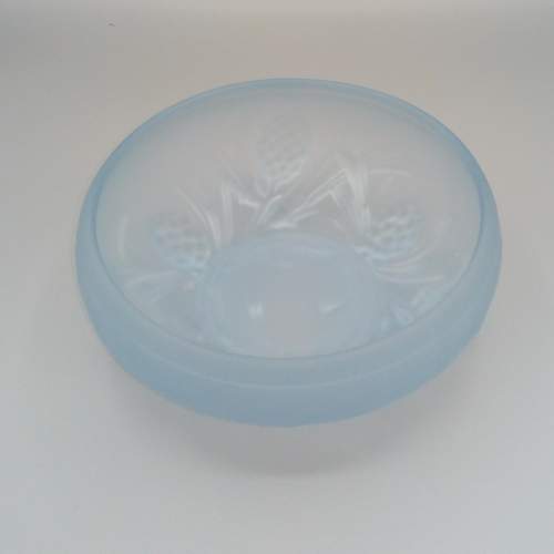 Jobling Frosted Blue Glass Bowl image-1