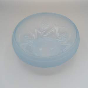 Jobling Frosted Blue Glass Bowl