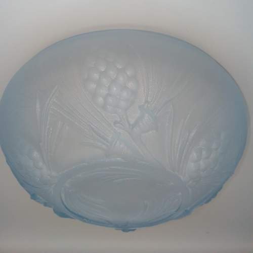 Jobling Frosted Blue Glass Bowl image-2