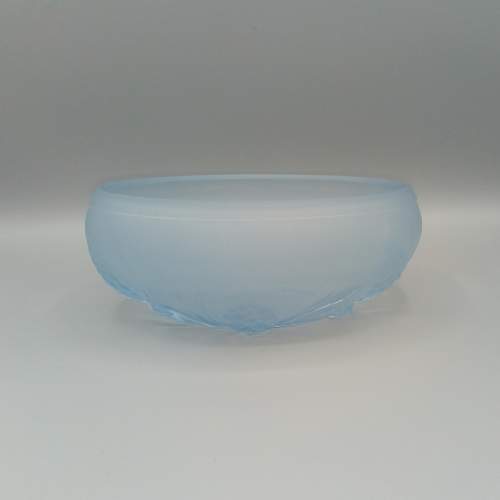Jobling Frosted Blue Glass Bowl image-4