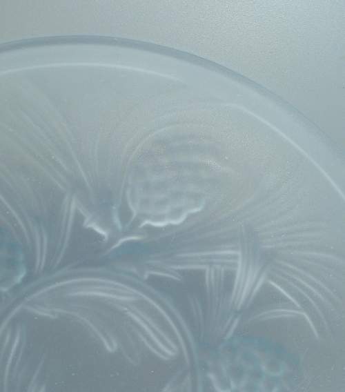 Jobling Frosted Blue Glass Plate image-2