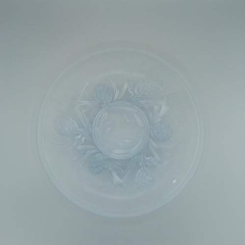 Jobling Frosted Blue Glass Plate image-4