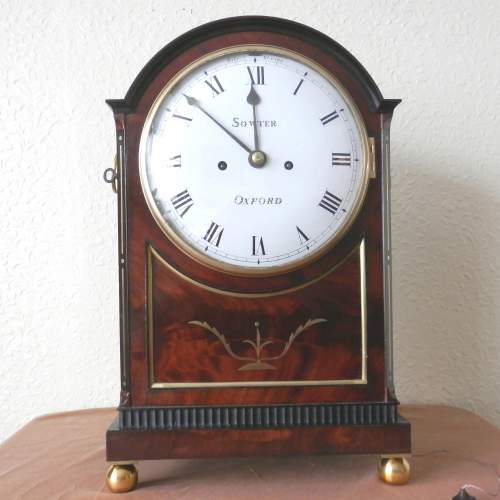 English Regency Bracket Clock by Sowter of Oxford image-1