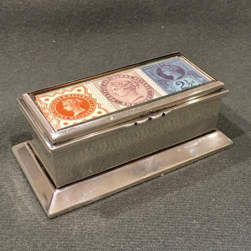 Victorian Silver Triple Stamp Box image-1