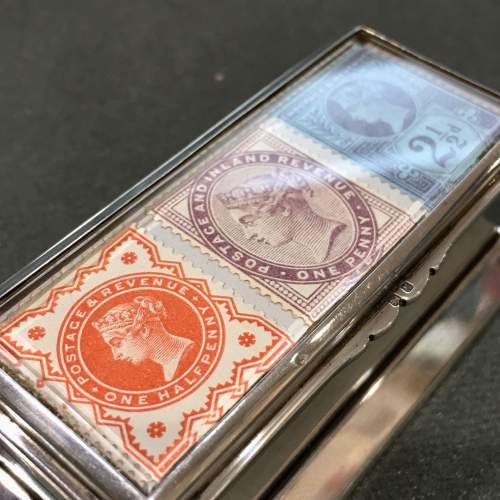 Victorian Silver Triple Stamp Box image-3