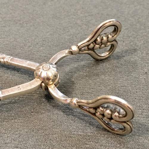 Early 20th Century Pair of Georg Jensen Silver Sugar Tongs image-3