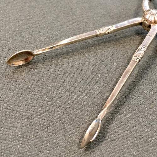Early 20th Century Pair of Georg Jensen Silver Sugar Tongs image-4