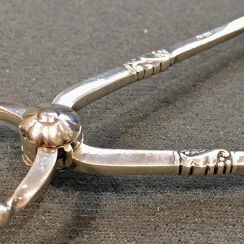 Early 20th Century Pair of Georg Jensen Silver Sugar Tongs image-6