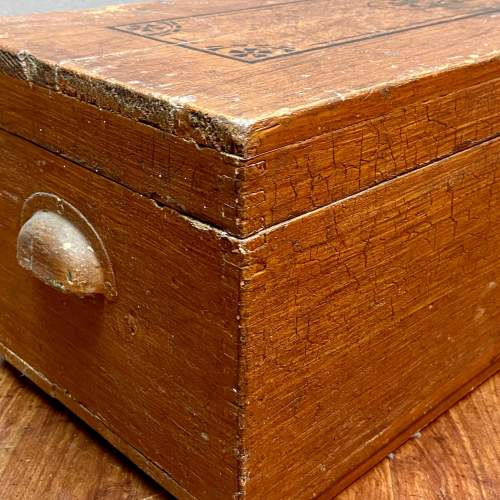 Small Edwardian Painted Trunk image-2