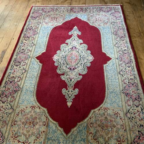 A Stunning Hand Knotted Persian Kerman Rug image-1