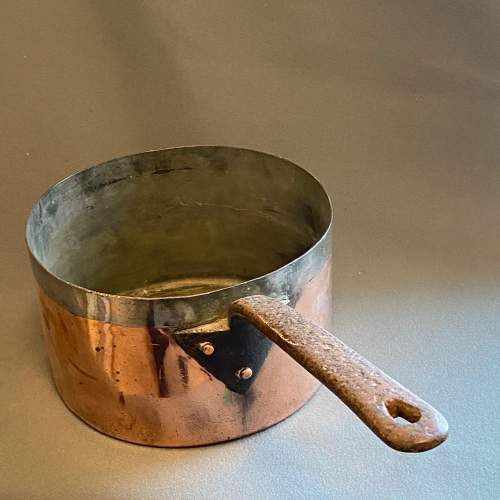 Victorian Large Heavy Copper Sauce Pan image-3