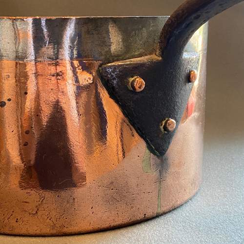 Victorian Large Heavy Copper Sauce Pan image-5