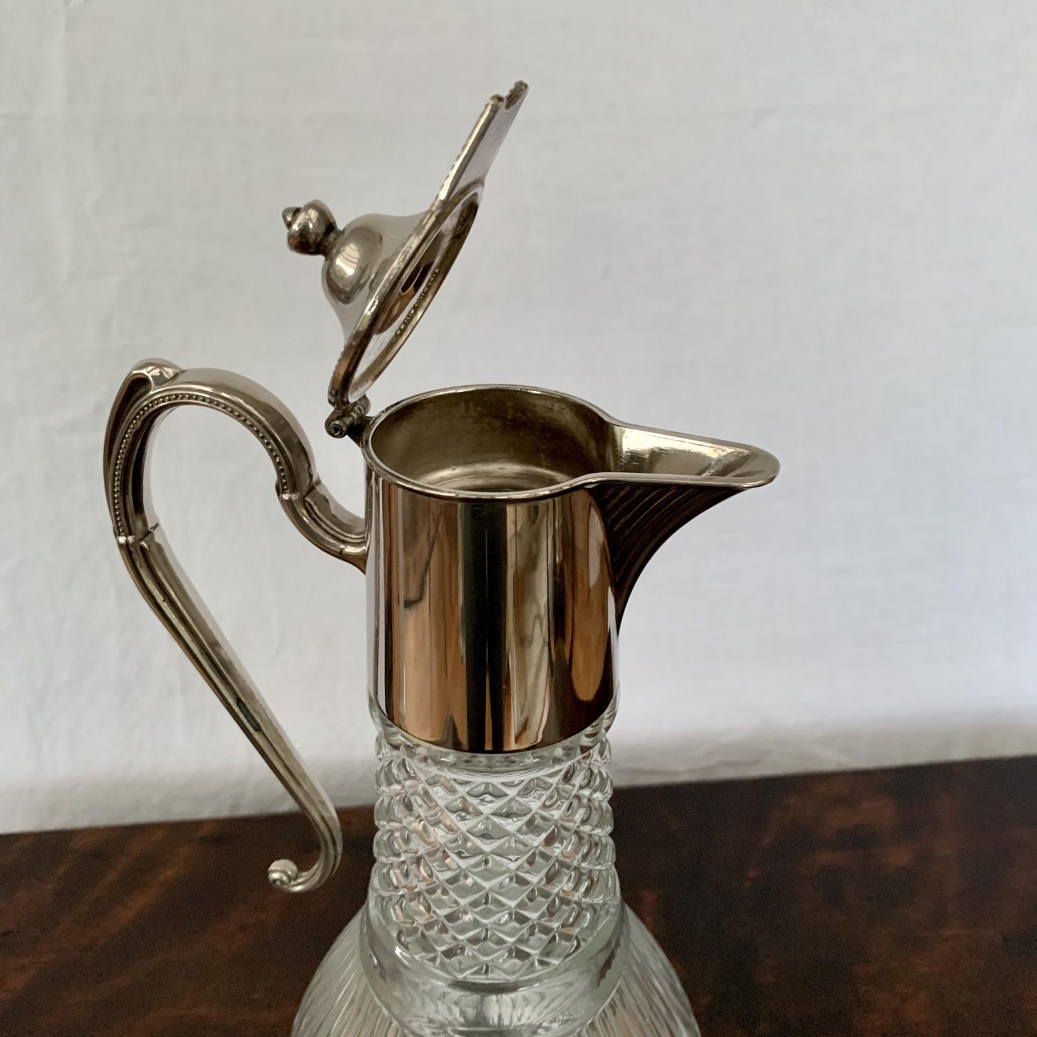 Claret Jug Silver Plated - Antique Silver Plate - Hemswell Antique Centres
