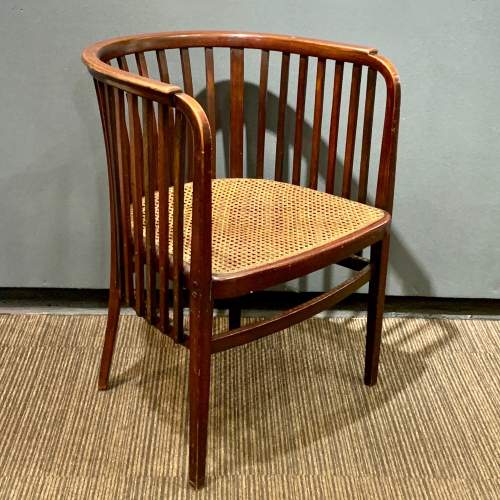 20th Century Stained Beech Chair Designed by Marcel Kammerer for Thonet image-1