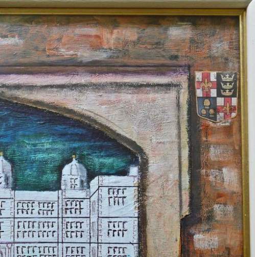 Painting of Doddington Hall Lincoln - Through the Gateway image-2