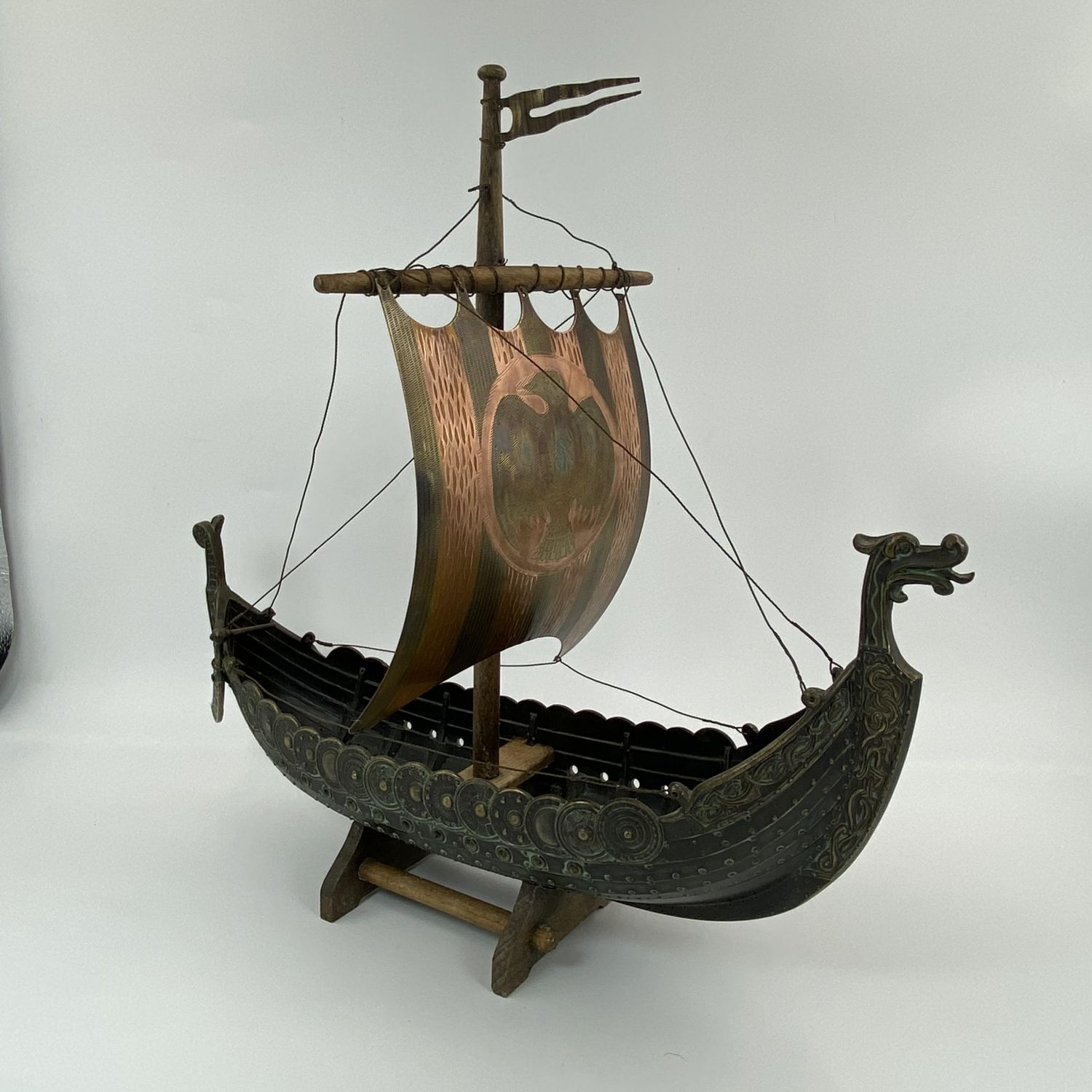 Viking Long Ship by Edward Aagaard - Metalware - Hemswell Antique Centres