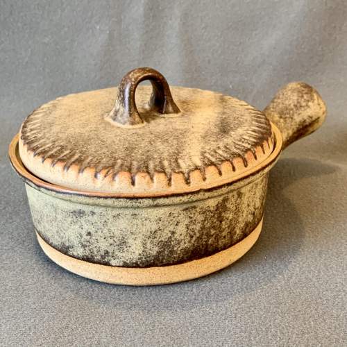 Tremar Pottery Lidded Cornish Stoneware Dish image-1
