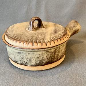 Tremar Pottery Lidded Cornish Stoneware Dish