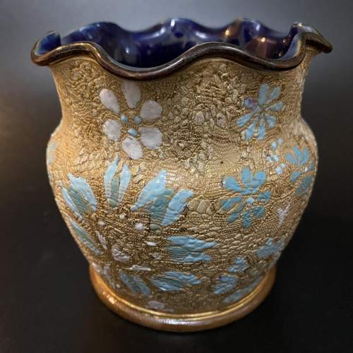 Royal Doulton Lambethware Chine Gilt Ware Posy Vase image-1