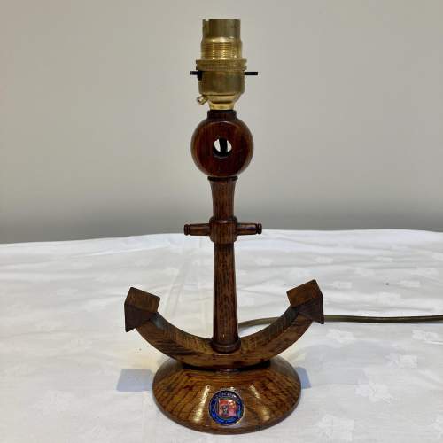 An Oak Anchor Lamp of Military Interest image-1